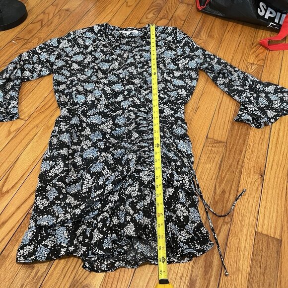 Veronica Beard Sean Black Foral Jacquard Silk Mini Dress Size 8 - Picture 8 of 9